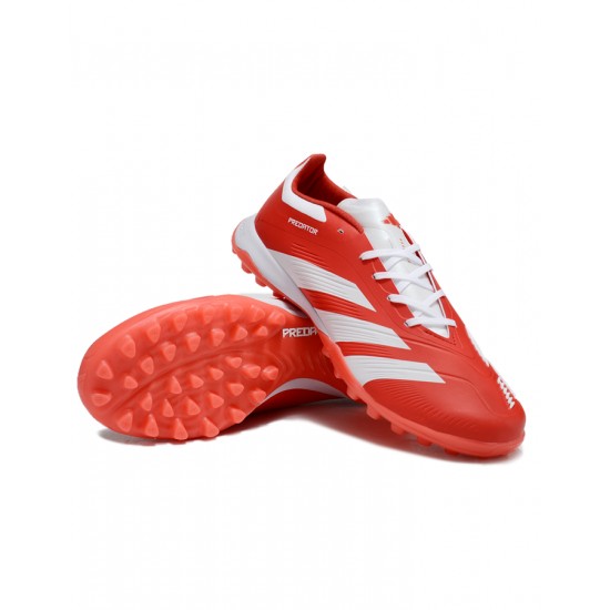 Adidas Predator 24 Elite TF Red and White Men's Football Boots