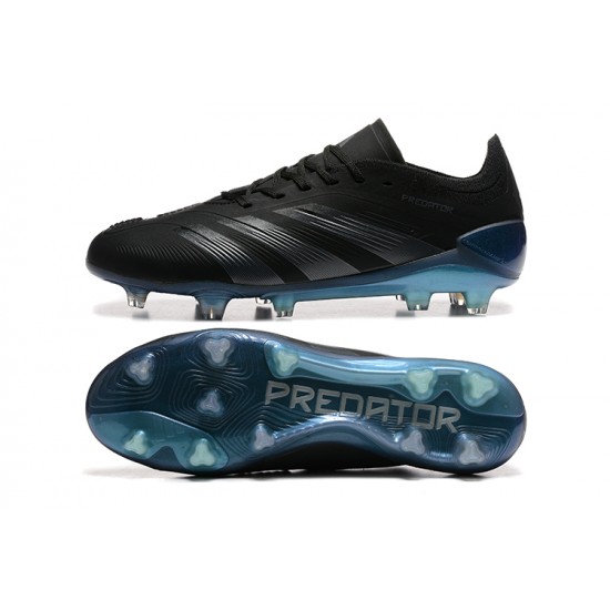 Adidas Predator Accuracy FG Black Blue Men's Football Boots