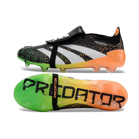 Adidas Predator Accuracy FG Boost Football Boots Black Green White Orange For Men/Women