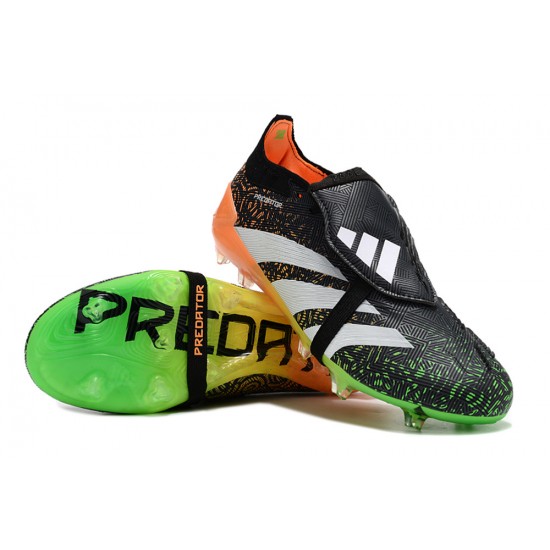 Adidas Predator Accuracy FG Boost Football Boots Black Green White Orange For Men/Women