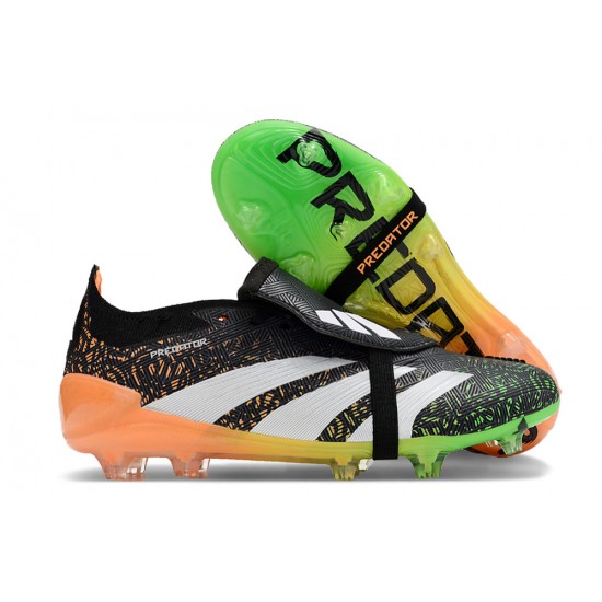 Adidas Predator Accuracy FG Boost Football Boots Black Green White Orange For Men/Women