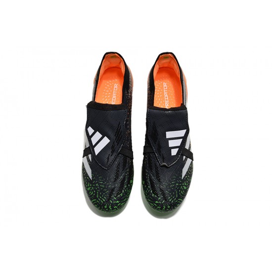 Adidas Predator Accuracy FG Boost Football Boots Black Green White Orange For Men/Women