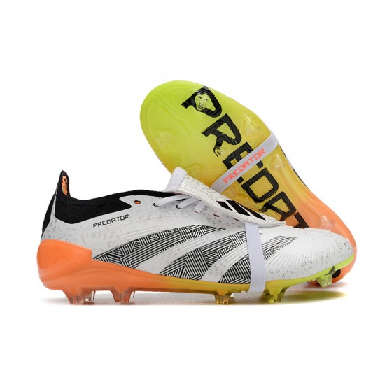 Adidas Predator Accuracy FG Boost Football Boots Black White Yellow For Men/Women