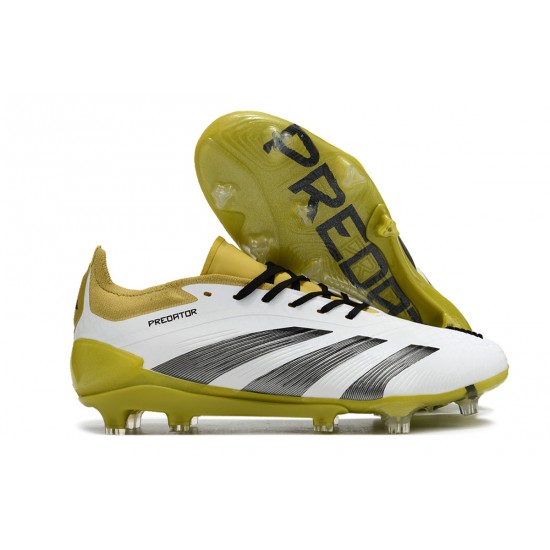 Adidas Predator Accuracy FG Boost Football Boots Olive Black White For Men