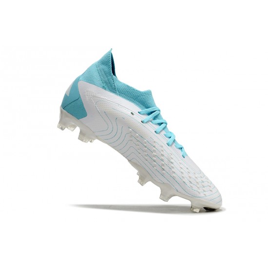 Adidas Predator Accuracy FG Boost Football Boots White Ltblue For Men 