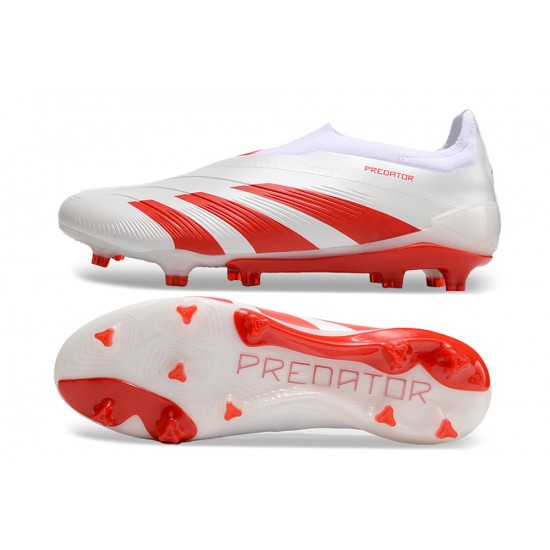 Adidas Predator Accuracy FG Boost Football Boots White Red For Men