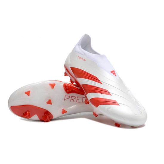 Adidas Predator Accuracy FG Boost Football Boots White Red For Men 