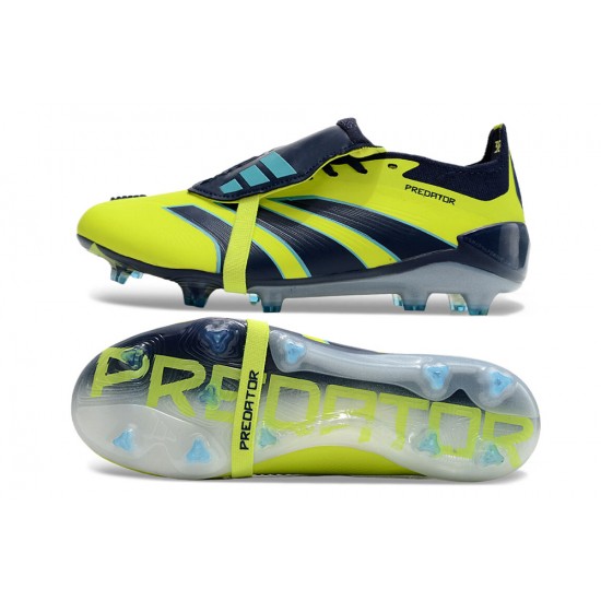 Adidas Predator Accuracy FG Boost Football Boots Yellow Deep Blue For Men/Women