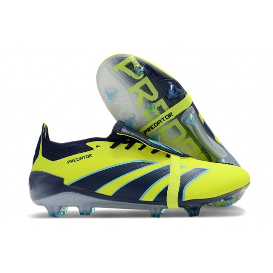 Adidas Predator Accuracy FG Boost Football Boots Yellow Deep Blue For Men/Women