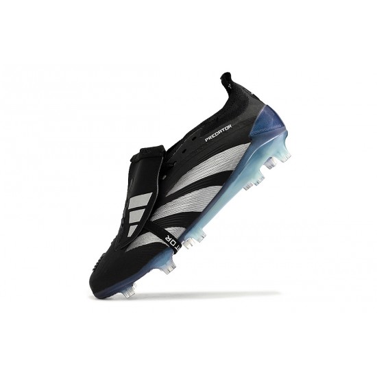 Adidas Predator Accuracy FG Low Football Boots Black Silver Blue For Men 