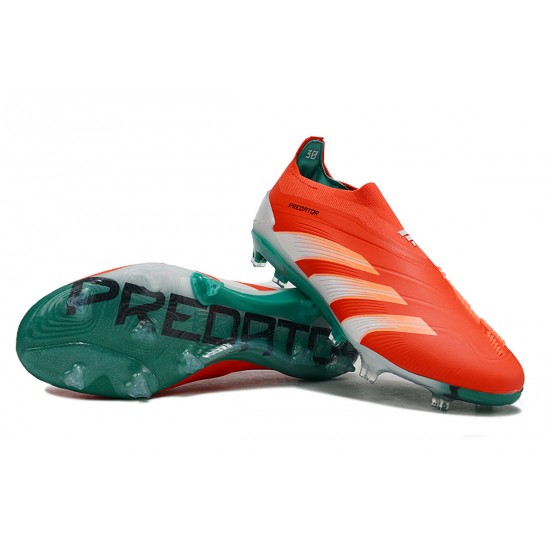 Adidas Predator Accuracy FG Low Football Boots Green Orange For Men 