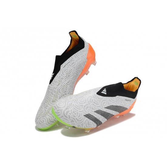 Adidas Predator Accuracy FG Low Football Boots Orange Black Grey For Men 