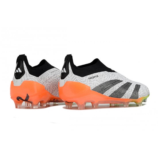 Adidas Predator Accuracy FG Low Football Boots Orange Black Grey For Men 