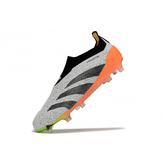 Adidas Predator Accuracy FG Low Football Boots Orange Black Grey For Men 