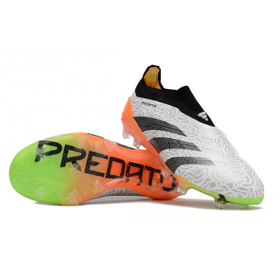 Adidas Predator Accuracy FG Low Football Boots Orange Black Grey For Men 