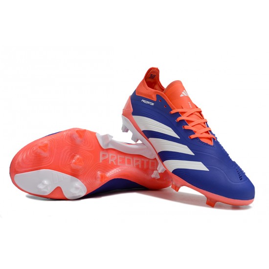 Adidas Predator Accuracy FG Low Football Boots Orange White Blue For Men 