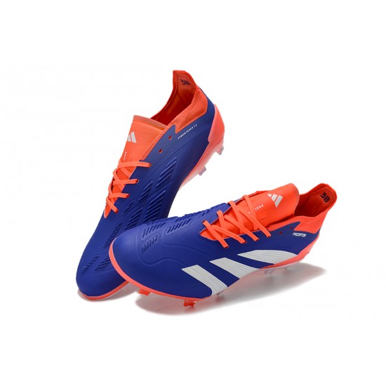 Adidas Predator Accuracy FG Low Football Boots Orange White Blue For Men 