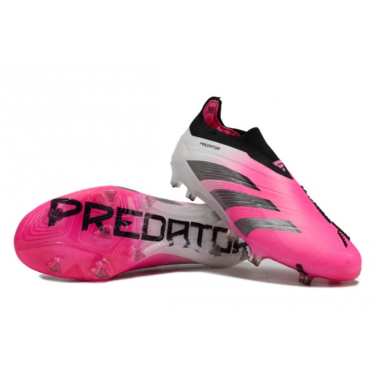 Adidas Predator Accuracy FG Low Football Boots Purple White Black For Men 