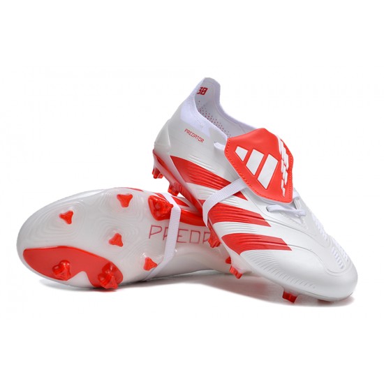 Adidas Predator Accuracy FG Low Football Boots Red White For Men 