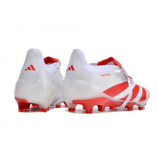 Adidas Predator Accuracy FG Low Football Boots Red White For Men 