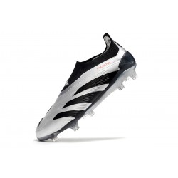 Adidas Predator Accuracy FG Low Football Boots Silver Black For Men 