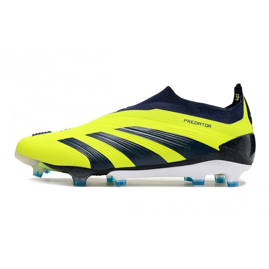 Adidas Predator Accuracy FG Low Football Boots Yellow Blue For Men 