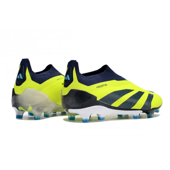 Adidas Predator Accuracy FG Low Football Boots Yellow Blue For Men 