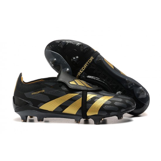 Adidas Predator Accuracy FG Football Boots Black Gold For Men 