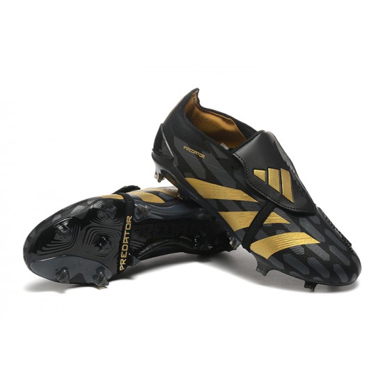 Adidas Predator Accuracy FG Football Boots Black Gold For Men