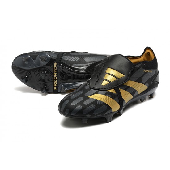 Adidas Predator Accuracy FG Football Boots Black Gold For Men 