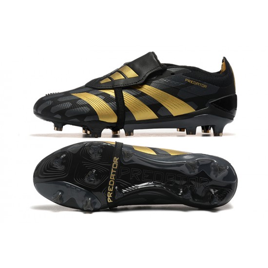 Adidas Predator Accuracy FG Football Boots Black Gold For Men 