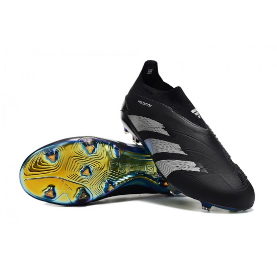 Adidas Predator Accuracy FG Football Boots Black Grey For Men/Women