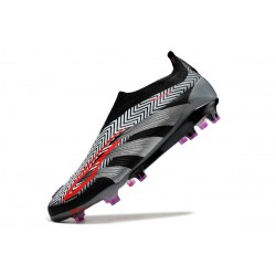 Adidas Predator Accuracy FG Football Boots Black Silver Grey For Men 