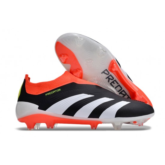 Adidas Predator Accuracy FG Football Boots Black White Orange For Men 