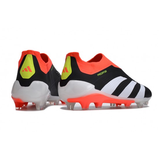 Adidas Predator Accuracy FG Football Boots Black White Orange For Men