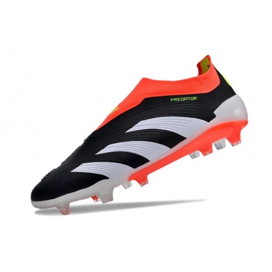 Adidas Predator Accuracy FG Football Boots Black White Orange For Men 