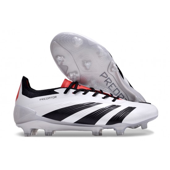 Adidas Predator Accuracy FG Football Boots Black White Red For Men 