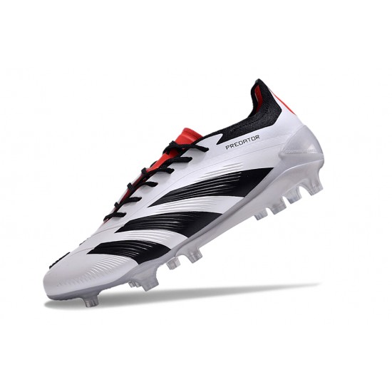 Adidas Predator Accuracy FG Football Boots Black White Red For Men 