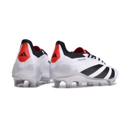 Adidas Predator Accuracy FG Football Boots Black White Red For Men 