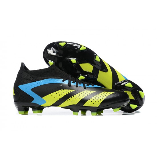 Adidas Predator Accuracy FG Football Boots Black Yellow Blue For Men