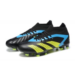 Adidas Predator Accuracy FG Football Boots Black Yellow Blue For Men 