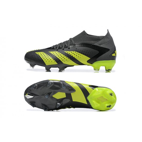 Adidas Predator Accuracy FG Football Boots Black Yellow For Men