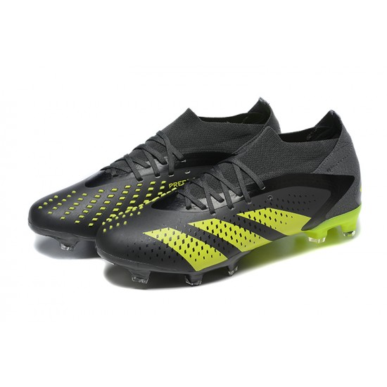 Adidas Predator Accuracy FG Football Boots Black Yellow For Men