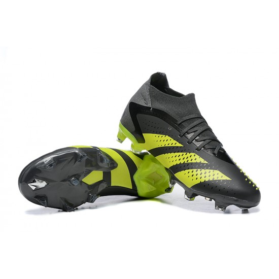 Adidas Predator Accuracy FG Football Boots Black Yellow For Men