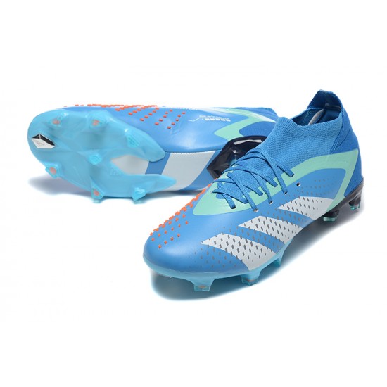 Adidas Predator Accuracy FG Football Boots Blue Grey For Men