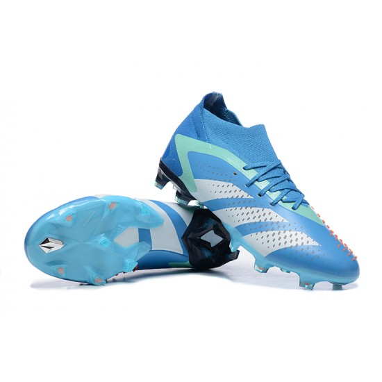 Adidas Predator Accuracy FG Football Boots Blue Grey For Men