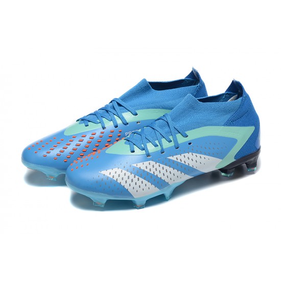 Adidas Predator Accuracy FG Football Boots Blue Grey For Men