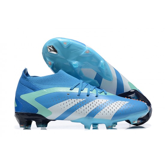 Adidas Predator Accuracy FG Football Boots Blue Grey For Men 