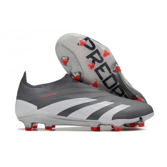 Adidas Predator Accuracy FG Football Boots Grey Deep Grey For Men 