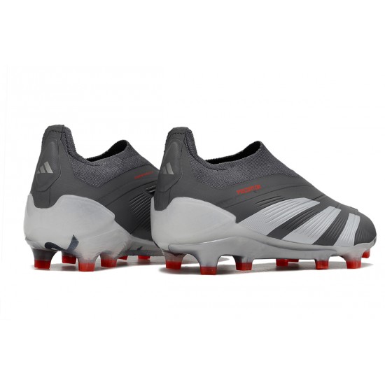 Adidas Predator Accuracy FG Football Boots Grey Deep Grey For Men 